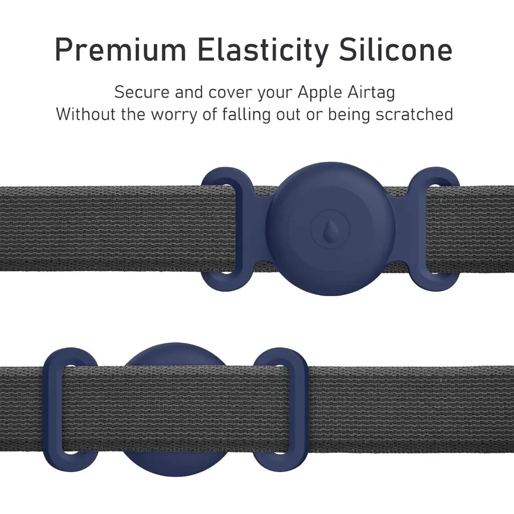 Premium elasticity silicone holds the AirTag secure