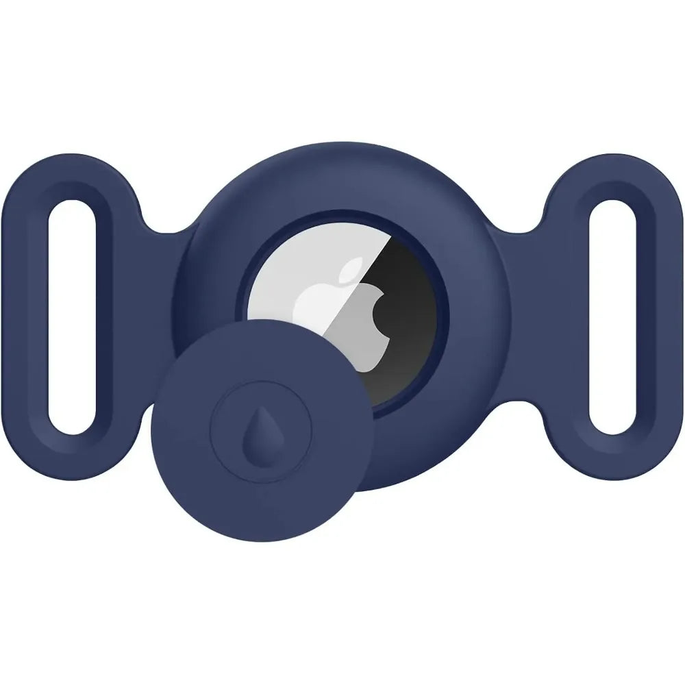 TailTrace AirTag dog collar mount — Midnight Navy