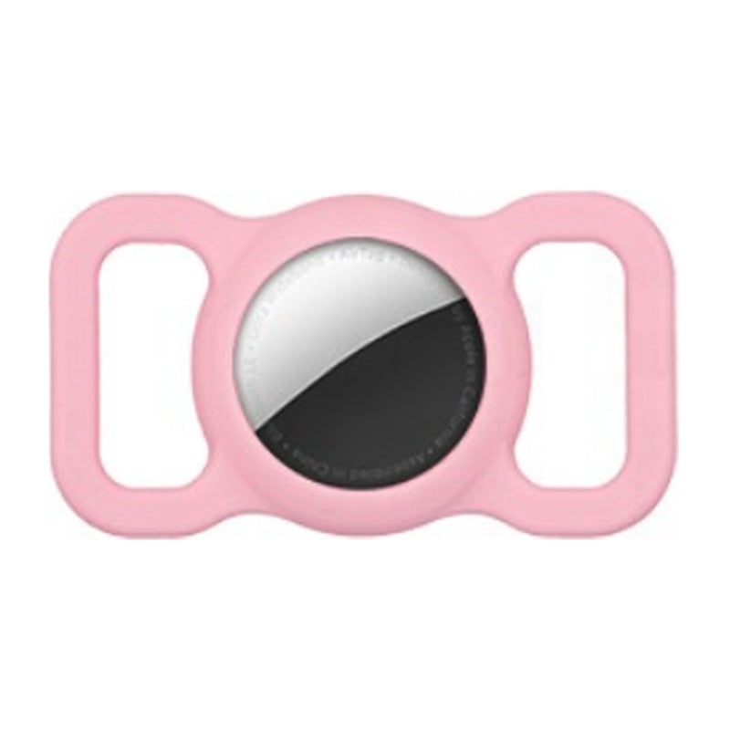 TailTrace AirTag dog collar mount in Blush Pink