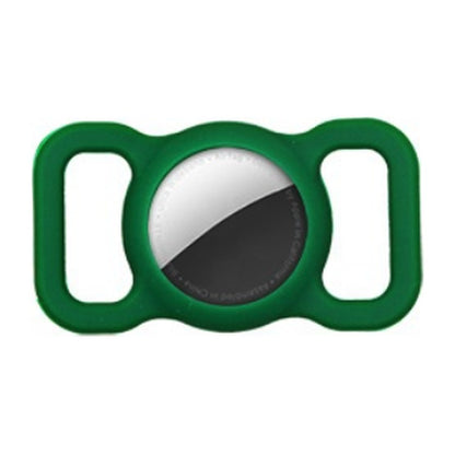 TailTrace AirTag dog collar mount in Forest Green