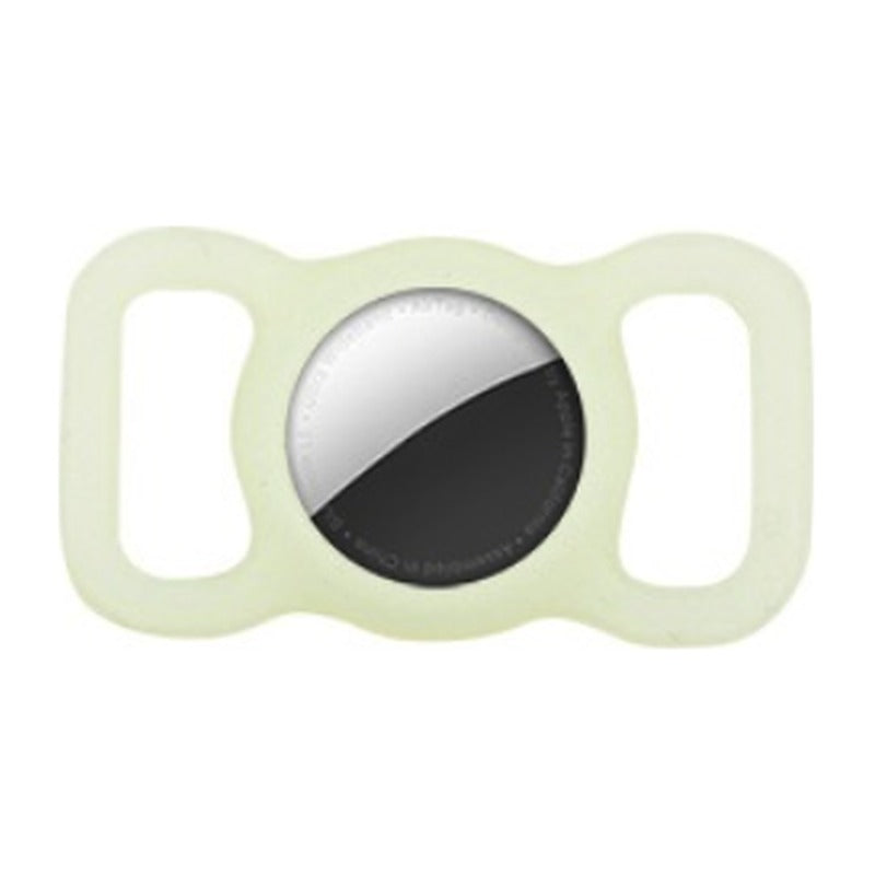 TailTrace AirTag dog collar mount in Glow