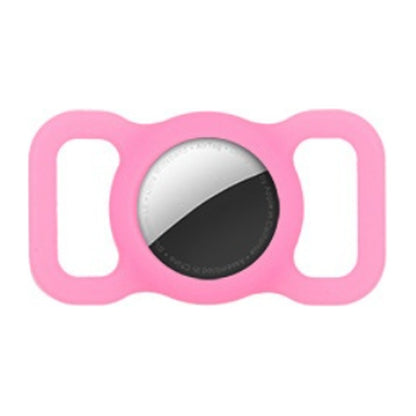 TailTrace AirTag dog collar mount in Hot Pink