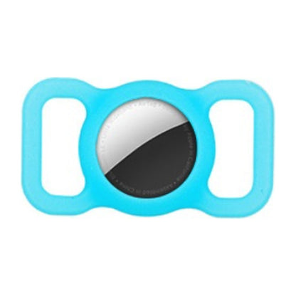 TailTrace AirTag dog collar mount in Sky Blue