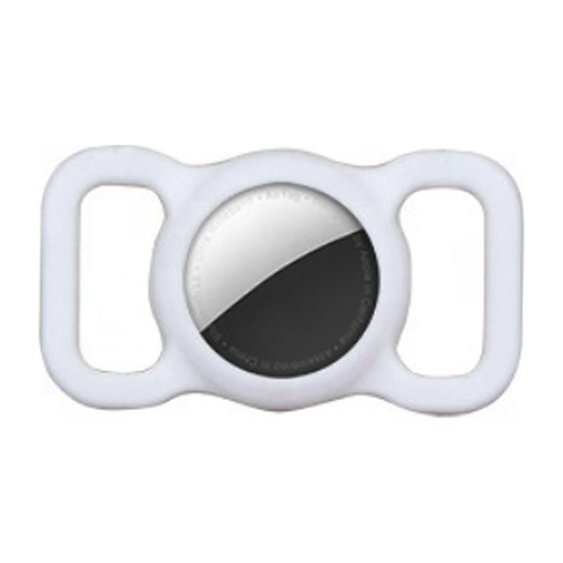 TailTrace AirTag dog collar mount in White
